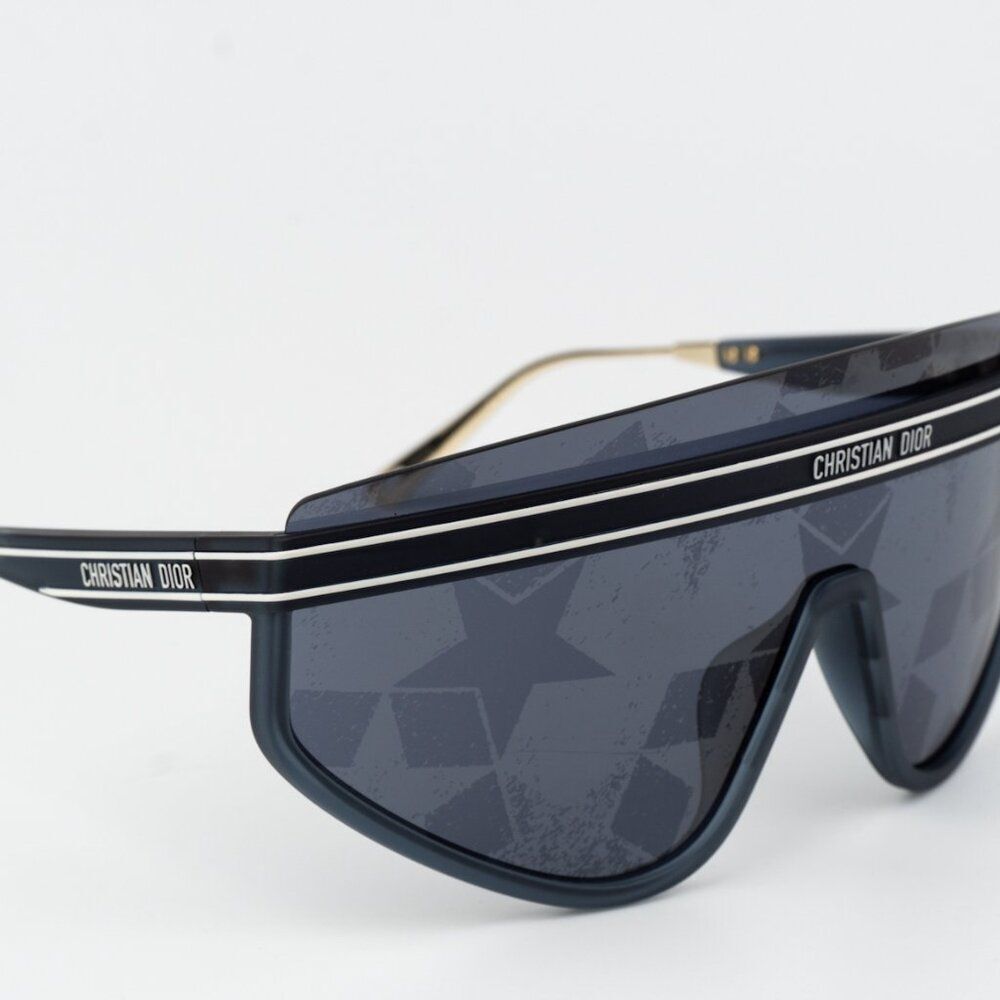 Dior Women Sunglasses Matte Blue Silver Mirrored DIORCLUB M2U 31B7 BRAND NEW - Picture 10 of 11